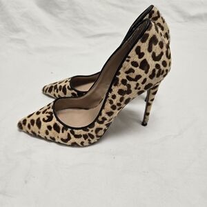 Steve Madden Calf Hair Leopard Print High Heels